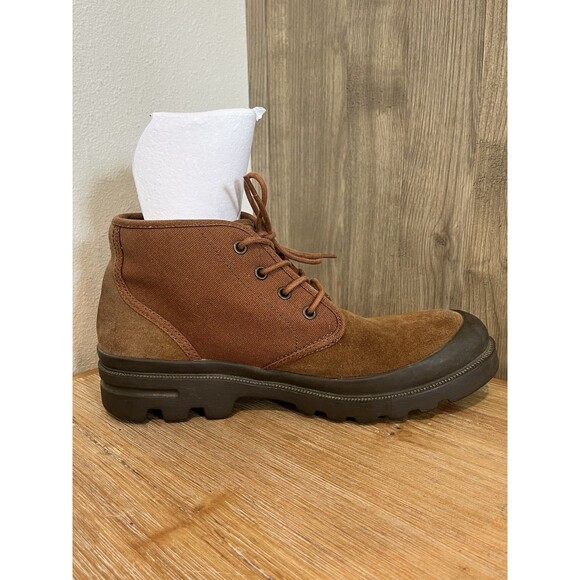 POLO RALPH LAUREN UMAR ANKLE BOOT CANVAS BROWN MEN\'S SIZE 9 main image 4